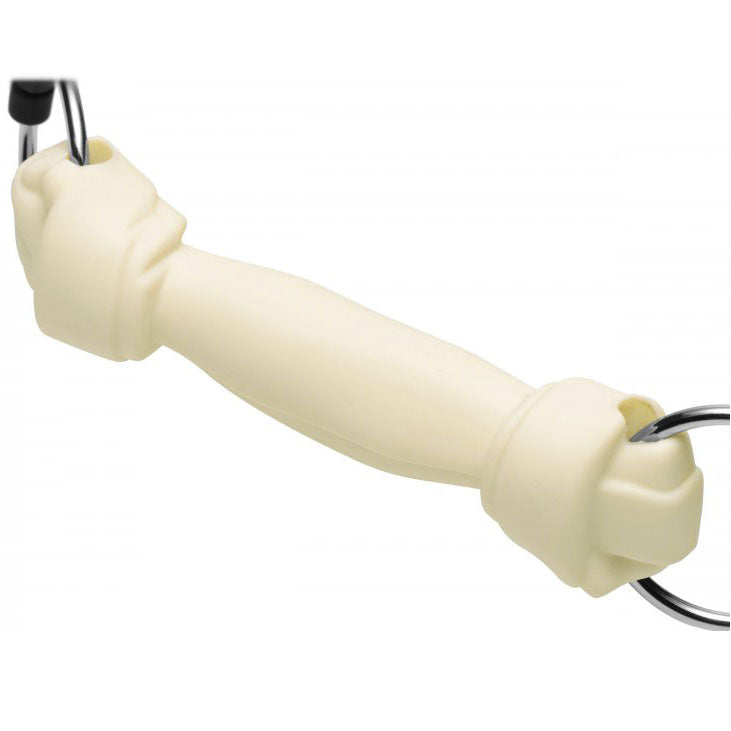 Master Series silicone dog bone gag, a novelty item from the gags and bits collection.