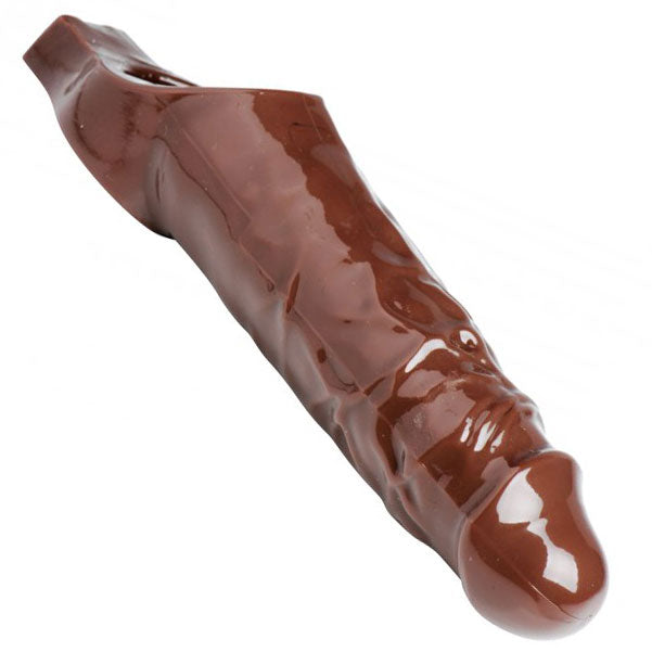 brown penis extender device, from size matters, for enhanced length and girth