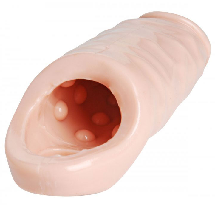 Size Matters flesh-coloured penis enhancer xl extender for adding extra length and girth.