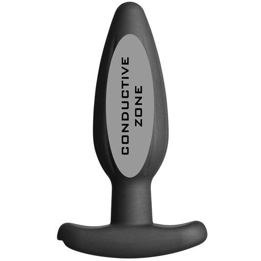 ElectraStim noir rocker butt plug in medium size, electro sex stimulation toy