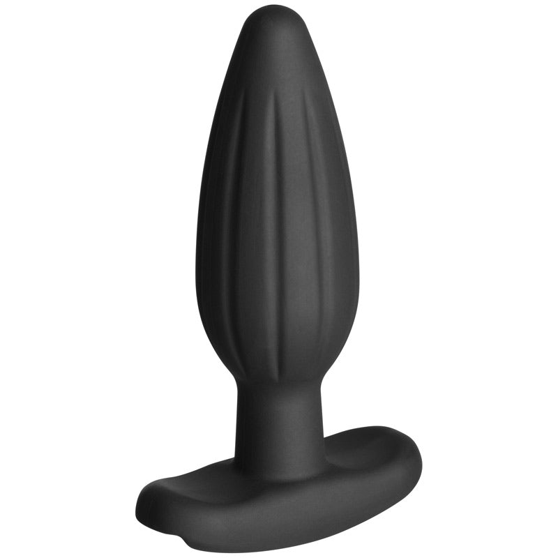 ElectraStim Noir Rocker butt plug, medium size, black electro sex stimulation toy.