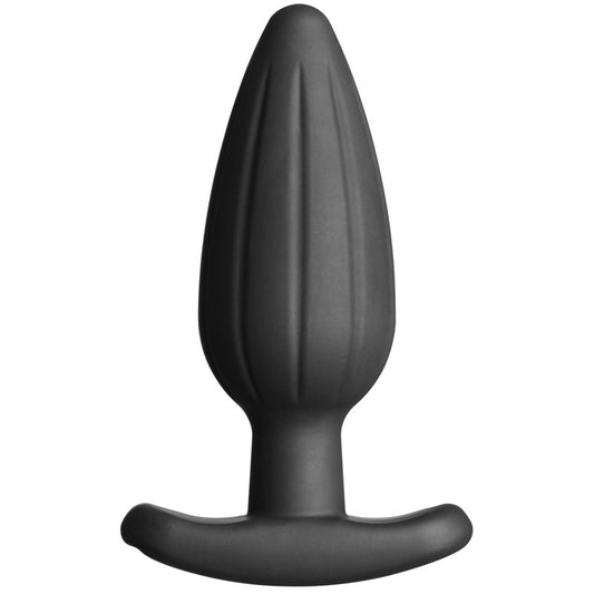 Electrostim noir rocker butt plug, large size, for electro sex stimulation play.