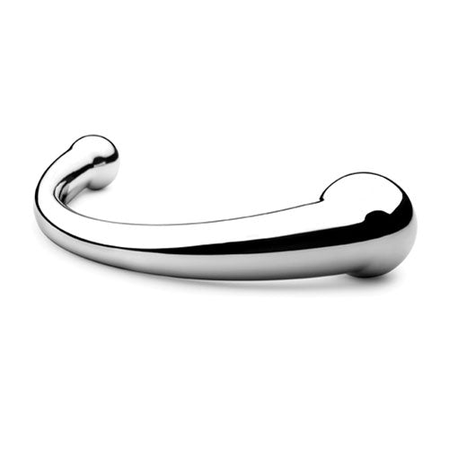 njoy pure wand, a stainless steel dildo with a smooth, polished finish for pleasurable exploration