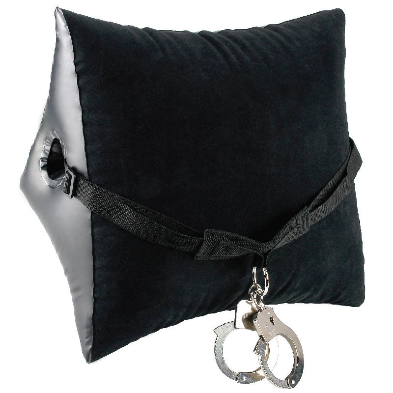 Deluxe position master with cuffs from the fetish fantasy series, for exciting positions.