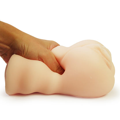 Utensil Race tan Ru Yi realistic vagina masturbator with textured interior detail