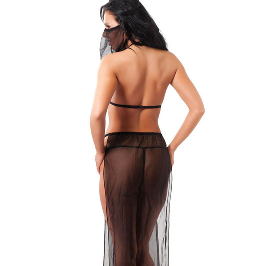 Rimba oriental bra set: a smooth and luxurious two-piece lingerie set in deep red.