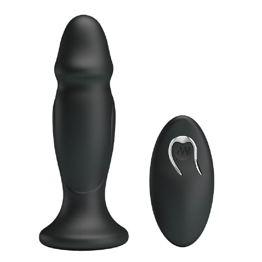 Silver vibrating anal plug, a sensual toy from various toy brands, for pleasure.