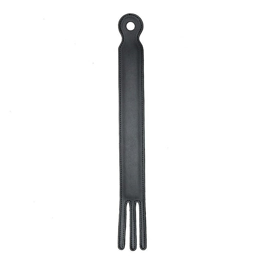Rimba fork paddle, a handcrafted wooden paddle, showing the distinctive forked blade design.