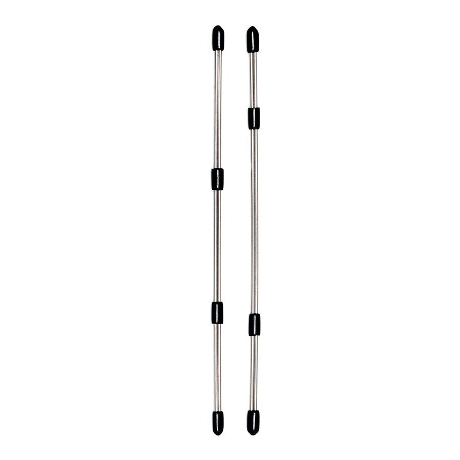 rimba nipple sticks: metal nipple clamps for erotic play, shiny finish on body jewellery