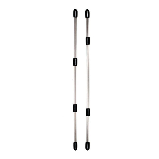 rimba nipple sticks: metal nipple clamps for erotic play, shiny finish on body jewellery