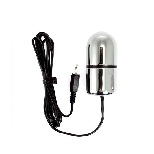 A large electro stimulation egg from Rimba, designed for electro sex play.