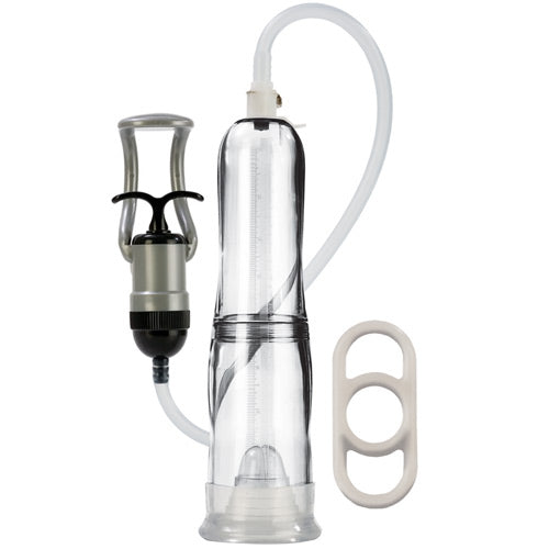 california exotic enhance travel penis pump system: clear cylinder for discreet enlargement on the go