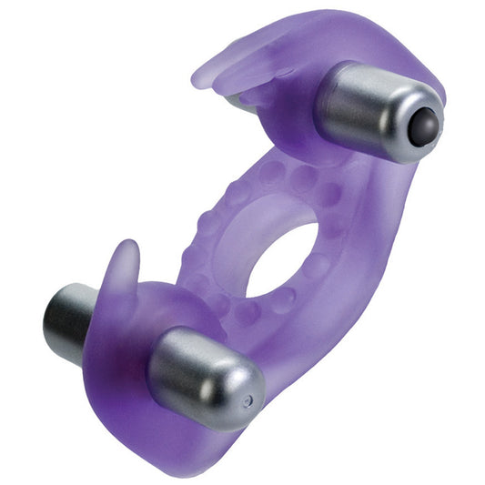 Wireless vibrating cockring with a rabbit-shaped stimulator, perfect for couples play and enhanced pleasure.